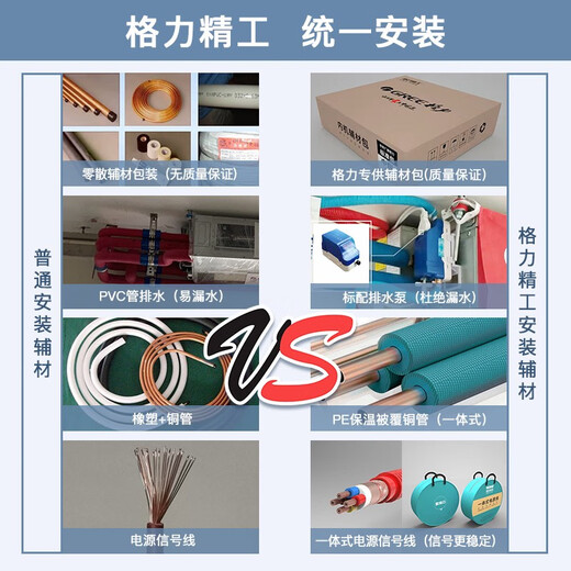 Gree central air conditioner, one-to-one duct machine for living room home, new level of energy efficiency, full DC variable frequency heating and cooling, hidden embedded air conditioner, rough room hardcover room card machine, first level energy efficiency Ka+ package installation, 6-year warranty service