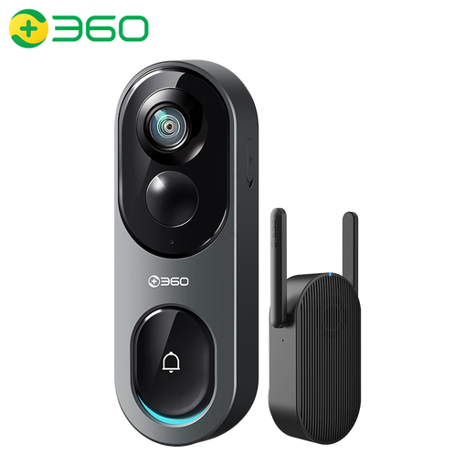 360 Video Türklingel 6Pro 5-Megapixel-Überwachung Smart Doorbell Elektronischer Kamelfisch Augentokla-Kamel-WLAN Mobile Remote-Videoanruf Standard 64G Karten + Kartenleser [neues Produkt] Video Türklingel 6pro (Panorama Ansicht)