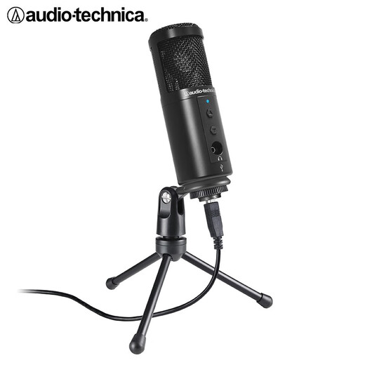 铁三角ATR2500USB 指向性电容USB麦克风电脑轻松连接直播K歌录音配音专业话筒
