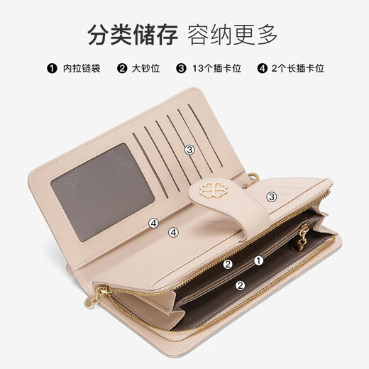 POLO clutch women's wallet multi-card slot long wallet card bag large capacity bag women's bag birthday gift for girlfriend