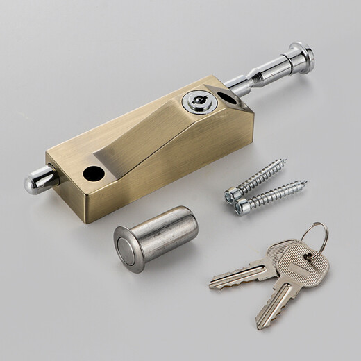 Taishilon customized rotary door lock, latch lock, latch spring, latch, rotary latch, copper key door latch, ground, red antique color with button and no key