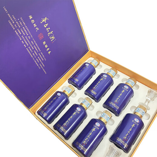 茅台集团 不老酒 炫七彩 2018年产 酱香型配制酒 46度 125mL 7瓶 礼盒 46度 125mL 7瓶 不老酒炫七彩一盒