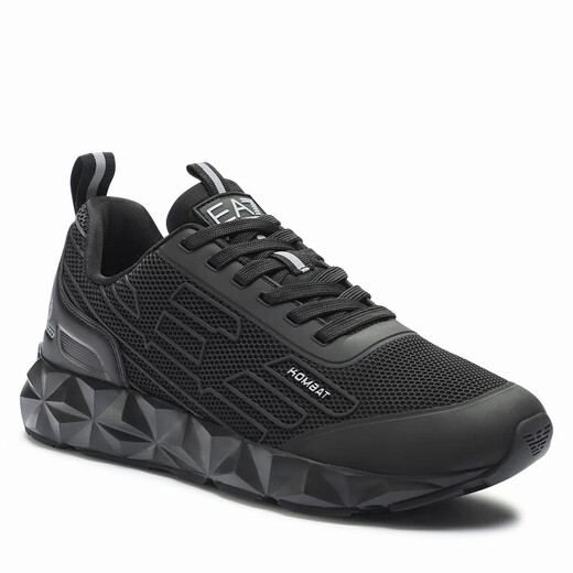 
Armani ARMANI men's shoes for men's spring and summer new classic eagle-standard breathable comfortable lace-up shoes X8X154XK357 Black and silver M826 6 US6 UK5.5 EUR38 2/3