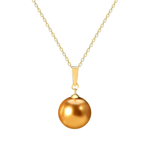Xuecong Korean fashion popular 14k gold pendant, exquisite temperament and versatile gold pearl pendant neck chain clavicle pendant pendant (without chain)