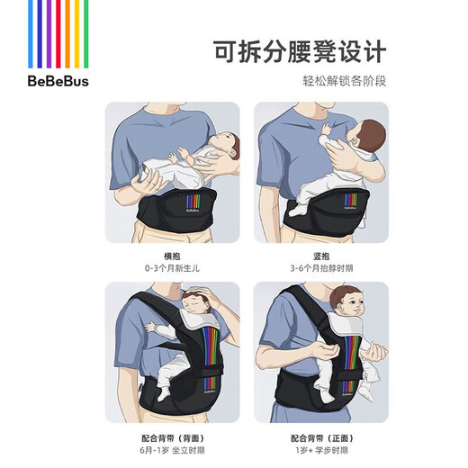 bebebus tabouret de taille baby sangle de bébé câlin avant câlin étreint artefact shock absorption quatre saisons universelles de bracelet pour bébé