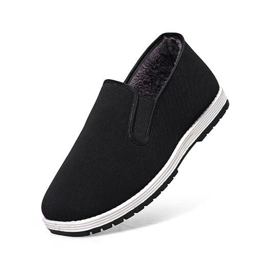 [Leichte, warme und komfortable] warme alte Peking lässige Samt-Baumwollschuhe nicht rutsches schwarzes Licht und kaltsicherer Männer 3520 Baumwollschuhe 40