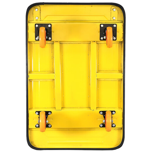 Tesoro en movimiento (BYB) Pequeña placa de acero de acero camión de camión de cama plana camión remolque de camión 90x60 cm de carga 800Jin [Jin equivale a 0.5 kg] HW6200