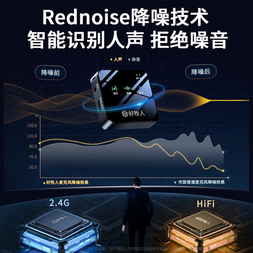 Good Shepherd Wireless Lavalier Microphone Douyin Anchor Live Recording Equipment Outdoor Professional Noise Reduction Short Video Little Bee Radio Microphone Karaoke Microphone Mobile Phone Computer Camera Special