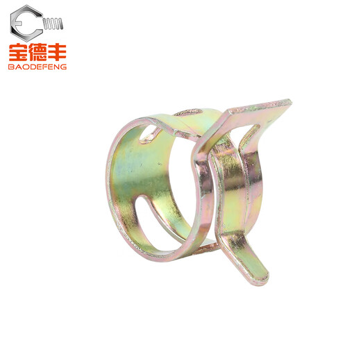 宝德丰弹性卡箍钢带型环箍弹簧钢卡管夹手捏喉箍水管油管箍锰钢卡子Q673 M7.5x8x0.6(50个)