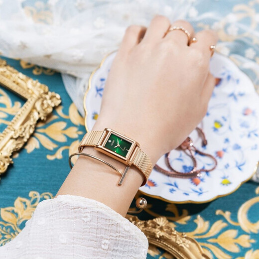 CITIZEN watch Juicy Tint series quartz square green plate women's watch as a Christmas gift EJ6123-81W