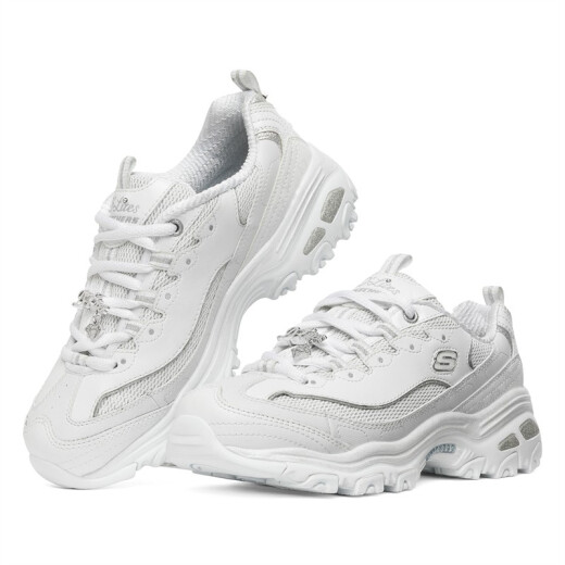 斯凯奇（SKECHERS）女子D LITES时尚绑带运动鞋 12241-WSL 35