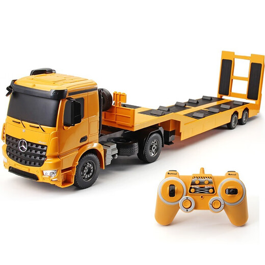 
Double Eagle Mercedes-Benz Arocs Remote Control Engineering Truck Children's Toys Large Truck Boy Gift Remote Control Dump Truck Double Eagle Remote Control Flatbed Trailer (Length 1.03 meters)