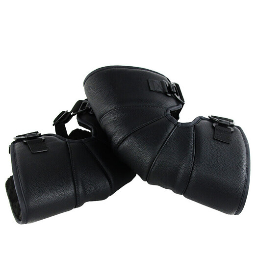 Yaphtes electric vehicle knee pads, winter motorcycle PU warm men's and women's riding and running thickened windproof and cold-proof leggings