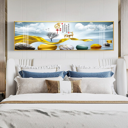 MO Peinture Lulin moderne Décoration de chambre à coucher simple moderne peinture chaude romantique peinture hôtel hôtel b & b chambre peinture peinture de fond peinture mur