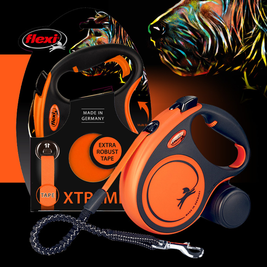 FLEXI X Bawang automatic retractable pet dog leash dog chain explosion-proof dog leash tractor