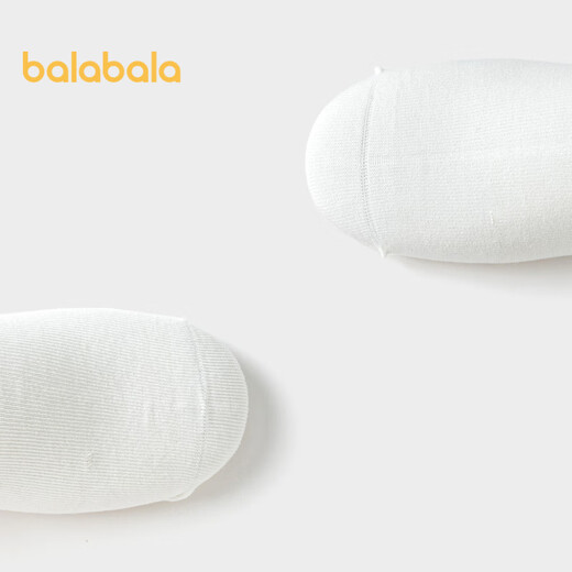 Balabala children's socks spring and autumn boys and girls cotton socks mid-tube socks solid color medium and large children five pairs 208924172217