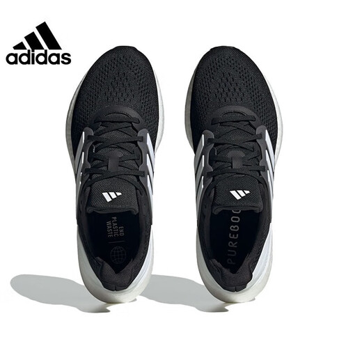 Adidas lauft Männerschuhe PureBoost Schock absorbieren atmungsaktive Low Top Leichtes Training Sportschuhe Herren-Popcorn-Laufschuhe If4839-Black/Weiß 40 [Vorgeschlagene Fußlänge 24,5 cm]