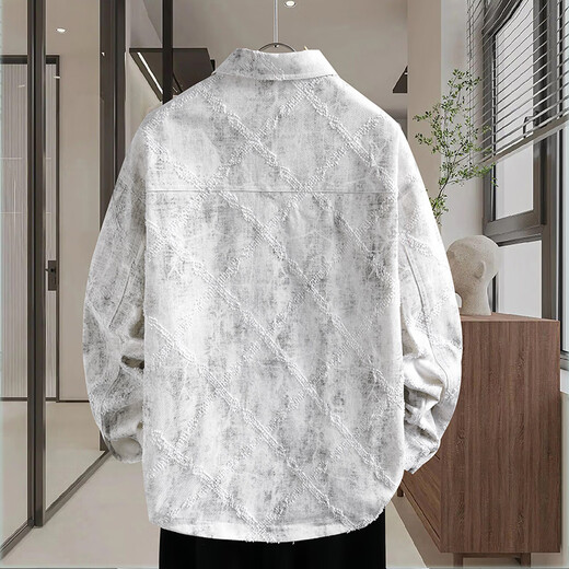 Han Leling Denim Jacket para niños en primavera y otoño nuevo estilo de la chaqueta de camisa juvenil para estudiantes de secundaria y senior de secundaria