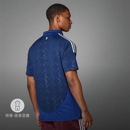 adidas Manchester United Fan Edition Ausgabe von Football Kurzärmelig Jersey Herren Sommer Adidas offiziell IU1390 Deep Indigo S