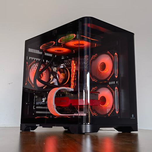Wanjia Tianmu MINI black MINI curved glass sea view room computer case desktop MATX motherboard 240 water cooling