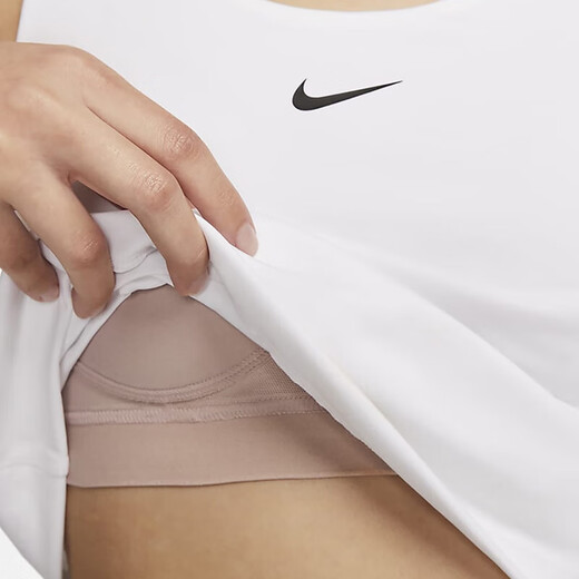 
Nike (NIKE) vest men's and women's clothing 2025 spring new running fitness sportswear breathable fashion casual sleeveless T-shirt DV9898-100 women's model L