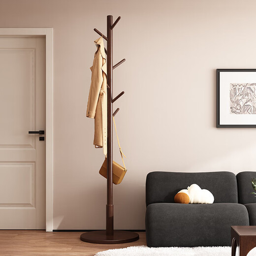 Jiayi coat rack, bedroom clothes rack, floor-standing solid wood clothes rack, office clothes rack, living room clothes drying rack