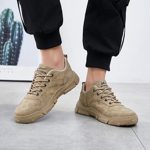 Huili Warrior Zapatos casuales, tendencia de moda zapatos versátiles de tablero, zapatos de estilo de trabajo, zapatos para hombres, zapatos deportivos al aire libre, WXP (WZ) -0304 Caki 40