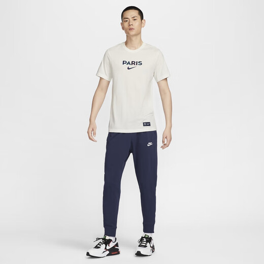 
Nike (NIKE) official Paris Saint-Germain men's football t-shirt pure cotton classic HJ9761 133 sail white s