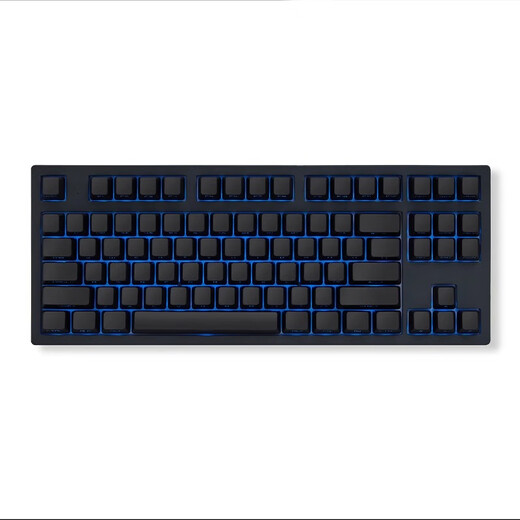 腹灵mk870pro黑莓侧刻机械键盘蓝牙有线无线客制化电脑游戏静音办公 【三模】黑曜石Pro+纯黑侧刻 TTC快银轴V2【触发更快】 87键