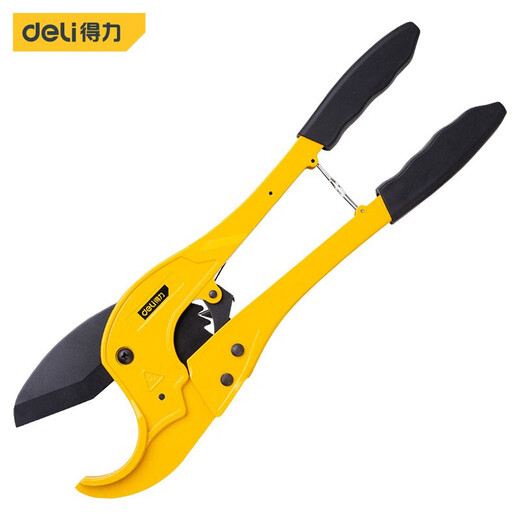 Deli PVC pipe cutter PPR scissors aluminum plastic pipe scissors pipe cutter water pipe cutter pipe tool DL350075 (cutting diameter 75mm)