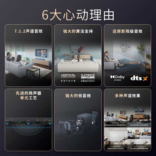 索尼（SONY）HT-G700 3.1声道 大功率独立低音炮 杜比全景声 家庭影院 回音壁 soundbar 电视音响 4K 蓝牙