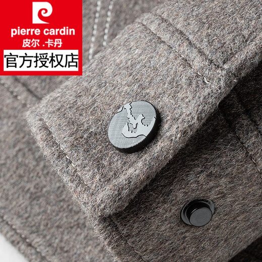 Pierre Cardin doppelseitige Wollwolljacke Herren kurz eingedickte lässige Gelegenheitswolljacke Herrenherbst und Winterkamel 8211 m 170/m (105-120jin [Jin gleich 0,5 kg]))