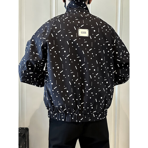 Kuraishi Kazuki trendy brand versatile jacket men's 2025 autumn and winter new fashion fashionable casual handsome jacket top white XL recommended 130-145Jin Jin equals 0.5 kg