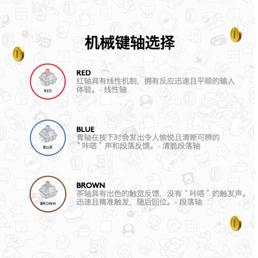罗技（Logitech）K845机械键盘游戏电竞有线键盘电脑办公键盘个性定制键帽版送男生女友礼物 K845水管工键帽版 青轴