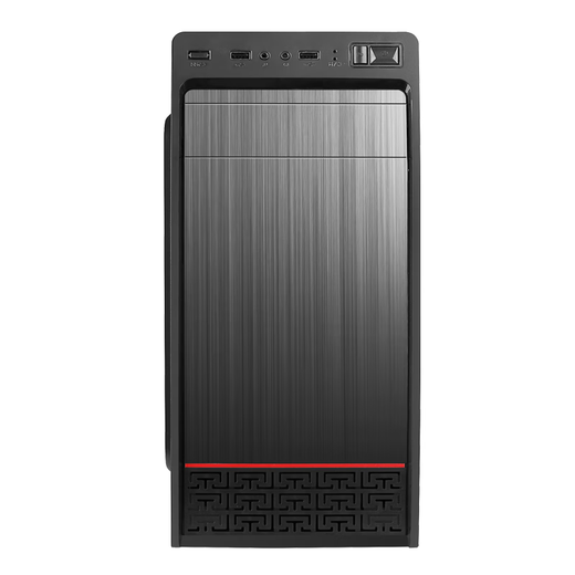 EVESKY N2 black computer case gaming business office computer case/supports ATX motherboard/USB2.0 interface/supports optical drive bay/simple brushed panel N2 case