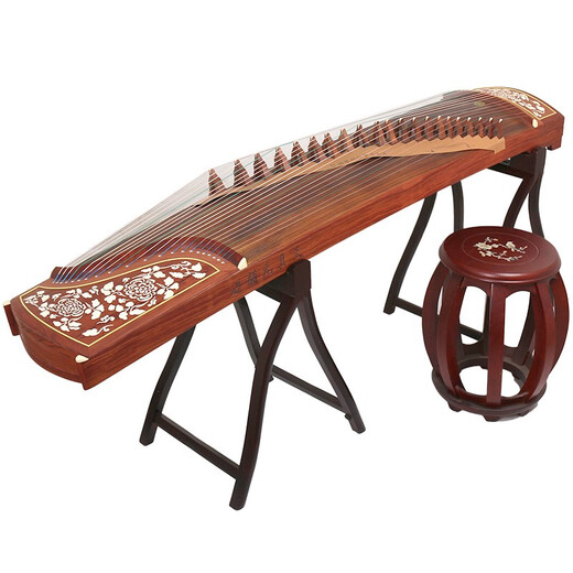 Brand Dunhuang Guzheng 694KK Serie Banana Window Night Speech Performance Calificado Guzheng Shanghai National Musical Instrument Factory 1 694TT Pattern Drawing (conjunto completo de accesorios)