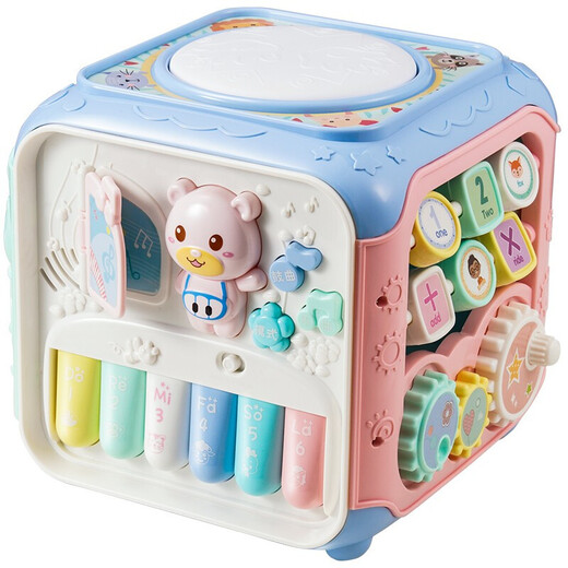 Xinge bébé toys bébé pat bat tambour hexaédrique éducatif toys de jeu éducation précoce de plus de 6 mois garçons et filles nouveau-nés de 1 an