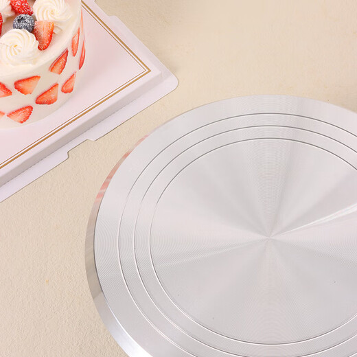 Baijie cake decorating table turntable baking tools aluminum alloy birthday cake household commercial special tools rotating anti-slip 10-inch decorating table