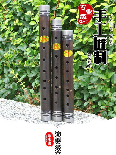 Chaofeng Yanjing Pipe Instrument Ebony Professional Large G -Einstellung F -Einstellung Eine Einstellung Ein Einstellungszin -Hoop -Röhrchen Erwachsene Kinder spielen Tränengasgang Professionell A Anpassung