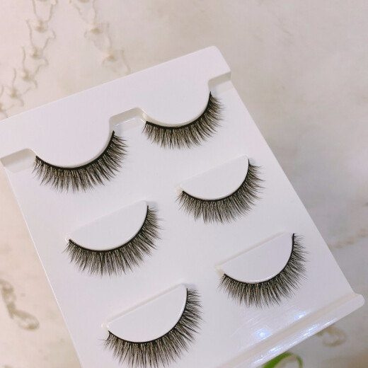 Hanbel Natural False Eyelashes European and American Hard Stems Thick Beginners No-Makeup Simulated Eyelashes Stickers Soft Cross Female Y11