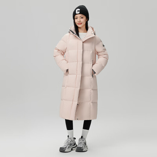 Fliegen im Schnee [Goosevelt] neue Mode und vielseitige große Taschen, Long Hooded Damens Down -Jacke für Frauen, Bewa Powder 1695 S 160/84a