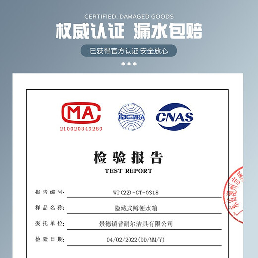 POURNELLE hidden flush tank embedded squat toilet hidden in the wall squat toilet concealed squat toilet A type squat toilet (with curved front drainage) + thick water tank