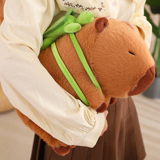 Beishangxing Kapibala doll Capybara doll birthday gift for women plush toys rag doll men backpack turtle 45cm