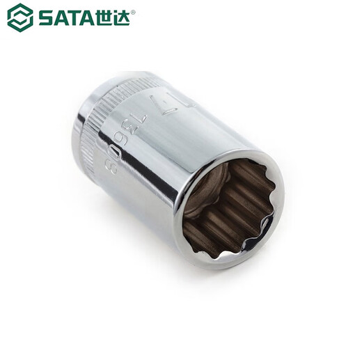 世达（SATA） 12.5MM系列12角套筒10MM13601-13620 8mm-32mm 10MM 13601 铬钒钢