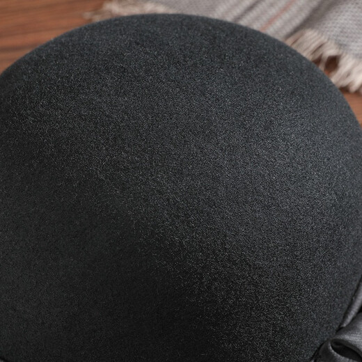 PTAH autumn and winter hat for women, versatile temperament, wool beret, elegant bow top hat, retro woolen felt hat, purple, one size fits all, adjustable