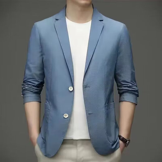 凡客诚品（VANCL）防晒西服男春夏单层薄款夏季士休闲衣小西装轻薄春秋季单 718#白色 2XL