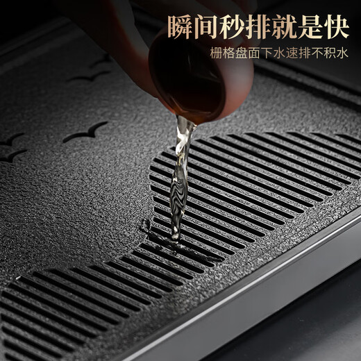 Not clumsy tea set complete set of Kung Fu tea set for home living room high-end blue and white porcelain Ru kiln covered bowl 9-piece tea set