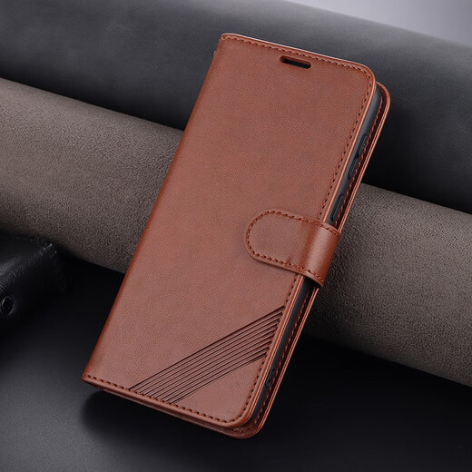 Ju Xiaozhi ist geeignet für Honor 60 Handyhülle, Clamshell-Lederhülle LSA-AN00, einsteckbares Kartenetui im ​​Brieftaschenstil, All-Inclusive-Anti-Fall-weiche Innenschale mit magnetischer Schnalle, Schutzhülle für Männer und Frauen, Honor 60 braune Lederhülle im Brieftaschenstil
