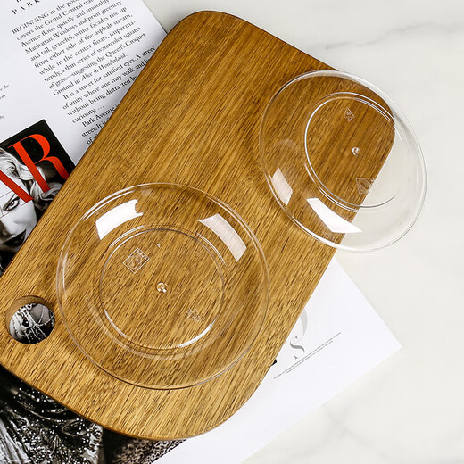 Jiamo disposable plates 13cm 5 inches 20 crystal plates cake dishes picnic snacks thickened aviation plates