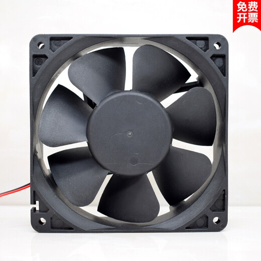 定制LFFAN 12CM/厘米 12038 24V 电焊机变频器双滚珠直流散热风扇风机 两线引线含油轴承